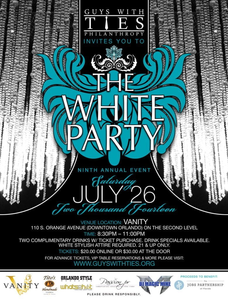 Guys With Ties White Party 7.26.14