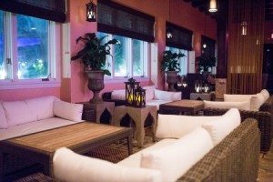 The Veranda at American Gymkhana is perfect for hanging out in on date night.