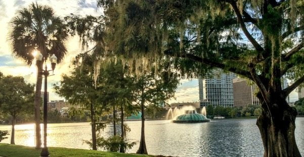 lake eola sunset