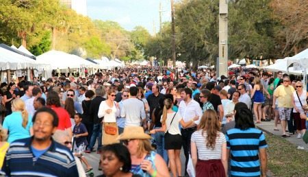 450 Crowds at Downtown Food & Wine Fest 2015 v2
