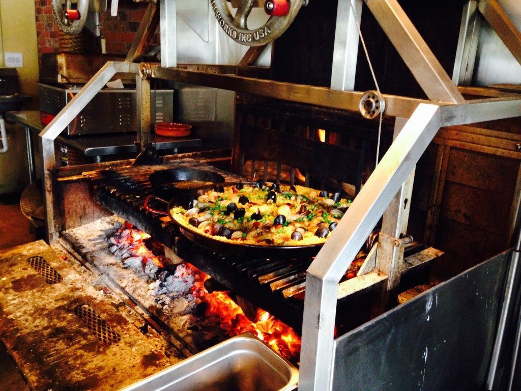 Txokos' Paella on an Asador grill