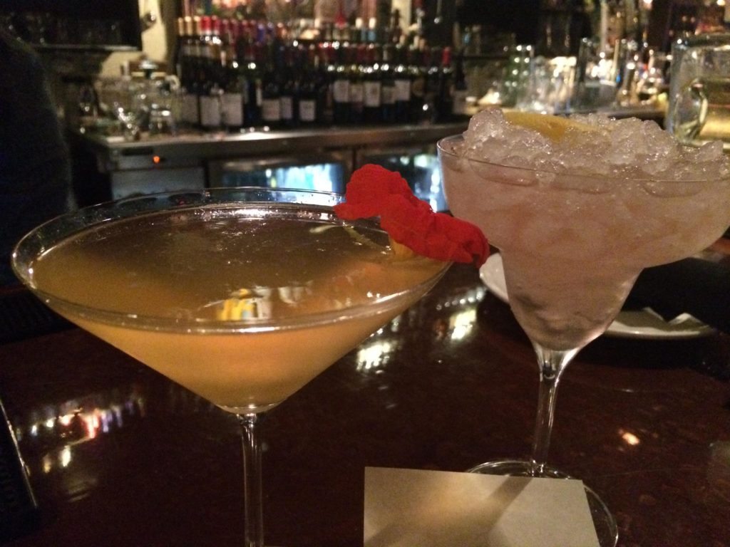 Paul Johnsen, president of the Orlando Bartender's Guild, just unveiled several new 'low octane' cocktails at Scratch, including these two scrumptious drinks: Pear of Roses and The Tokyo.