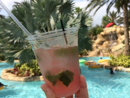 reunion resort drink by pool