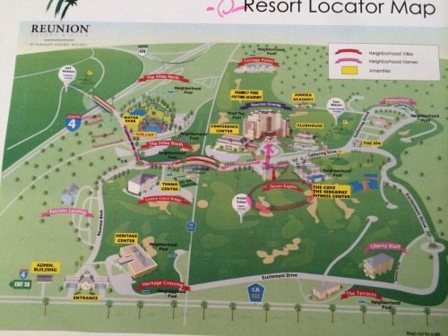 reunion resort map