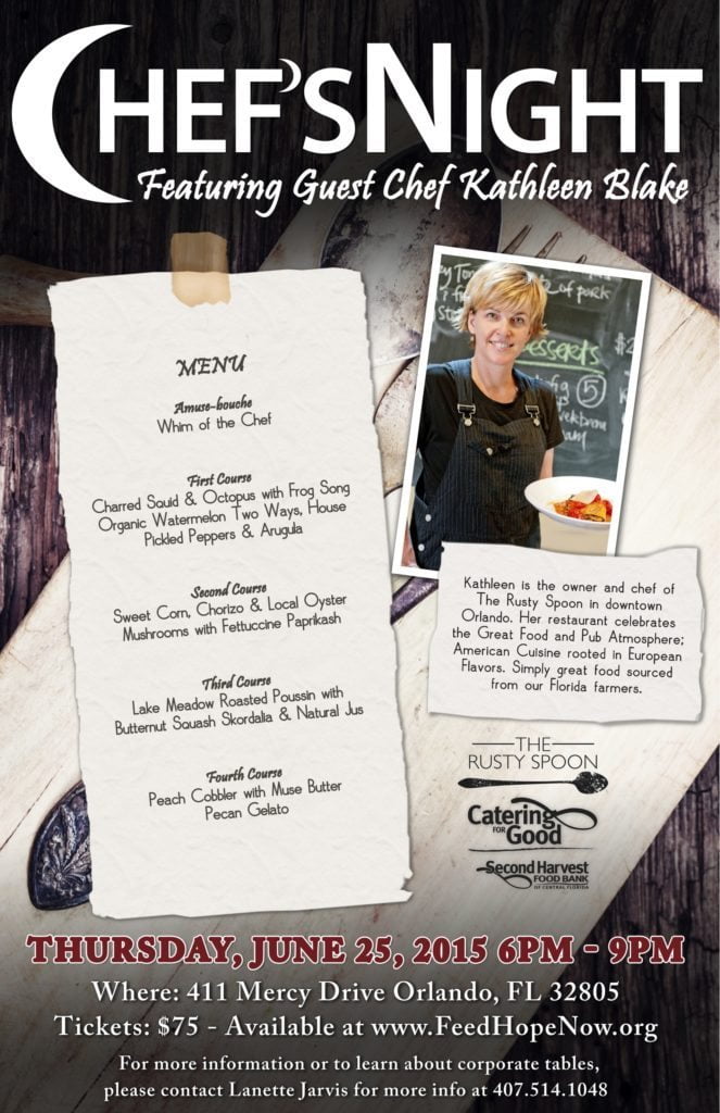 Poster - Chefs Night with Kathleen Blake
