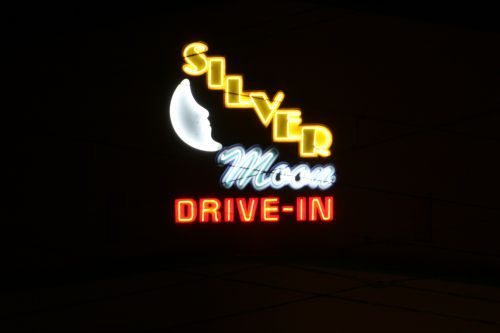 Silver Moon Drive-In sign