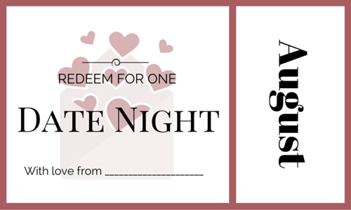 August Date Night Coupon
