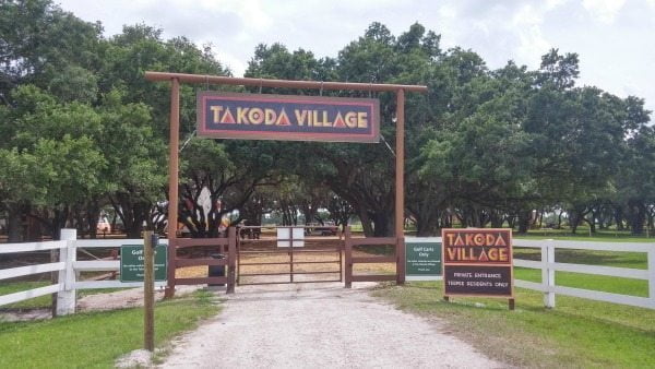 The Takoda Village is completely private; entry requires a personal code and golf cart only access.