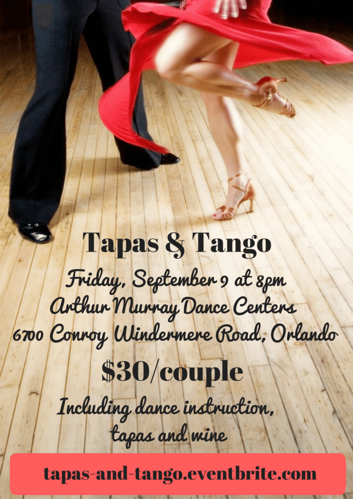 Tapas & Tango Sept 9 Poster
