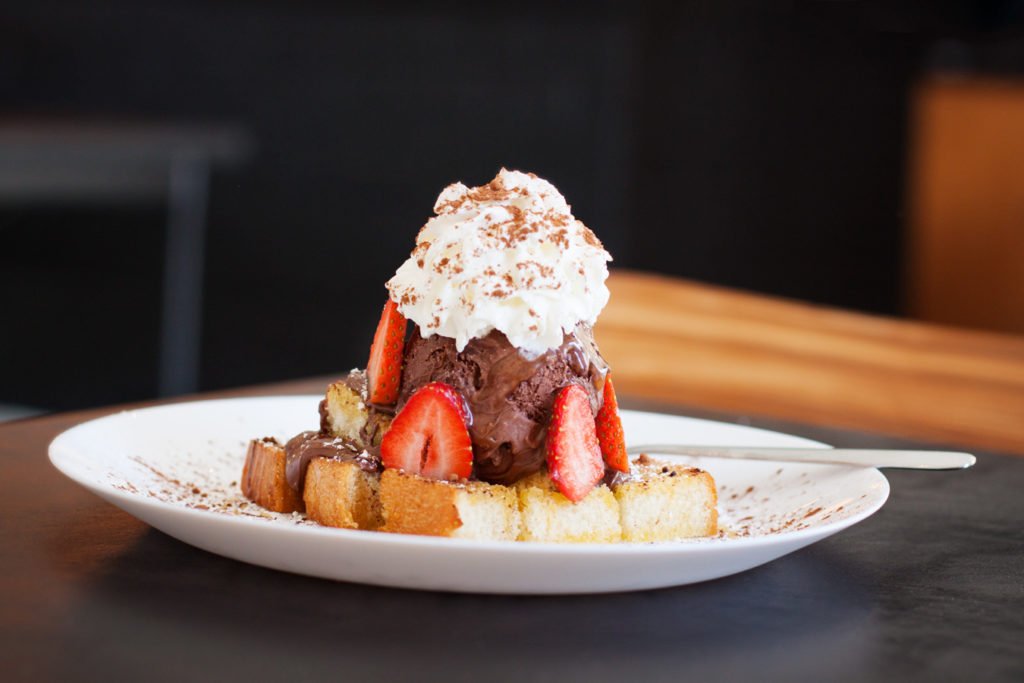 KrungThep Tea Time brick toast - Orlando's best strawberry events and desserts