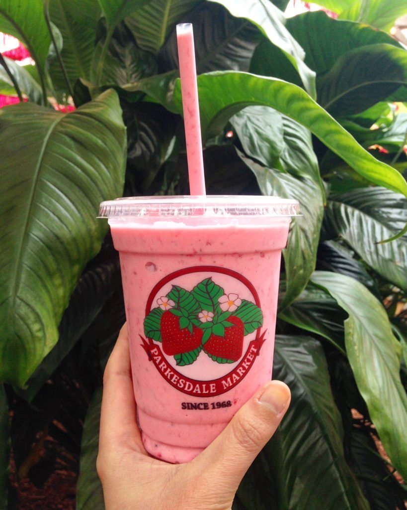 Parkesdale Market Strawberry Milkshake - Orlando's best strawberry events and desserts