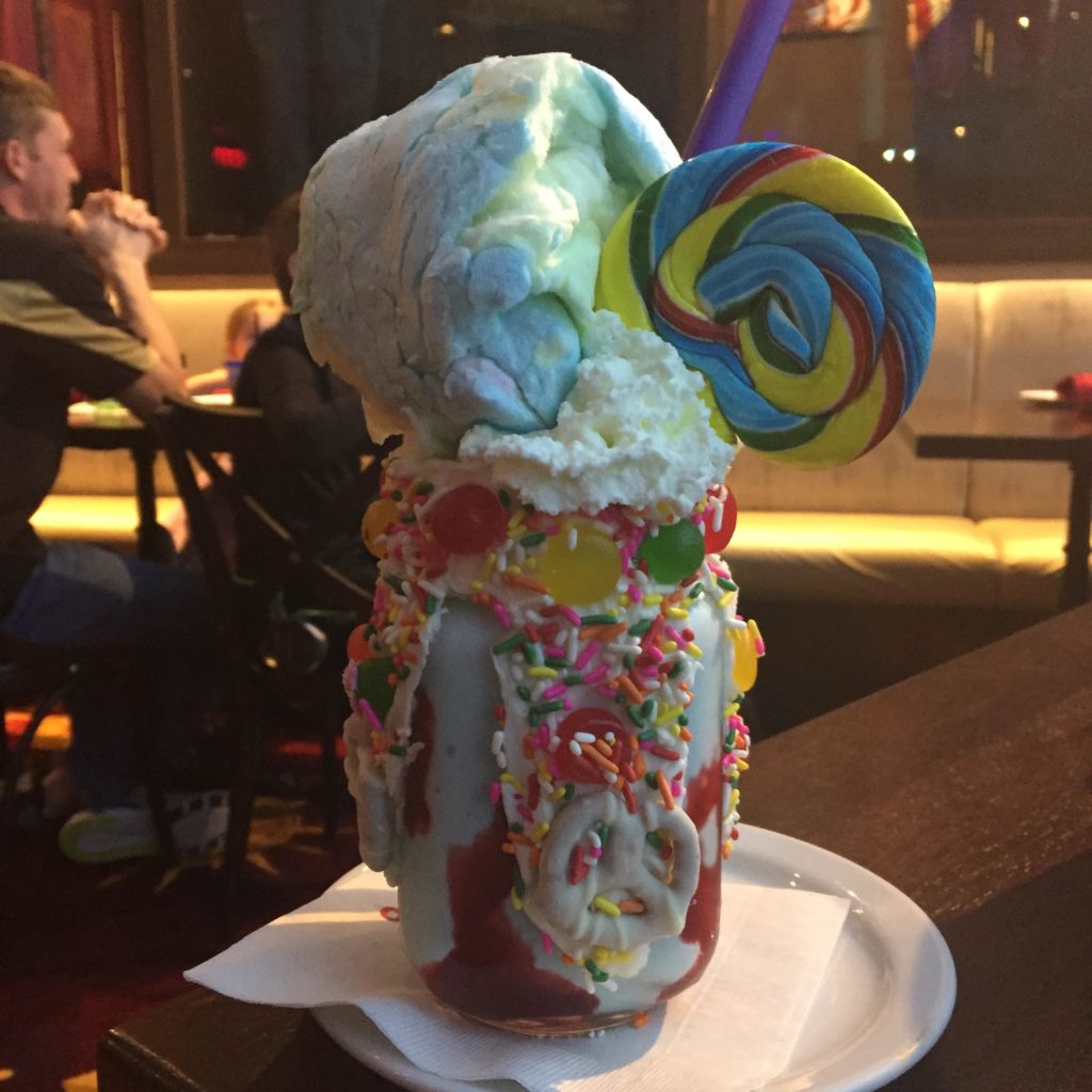 Indulge in a decadent milkshake at Planet Hollywood Observatory in Disney Springs