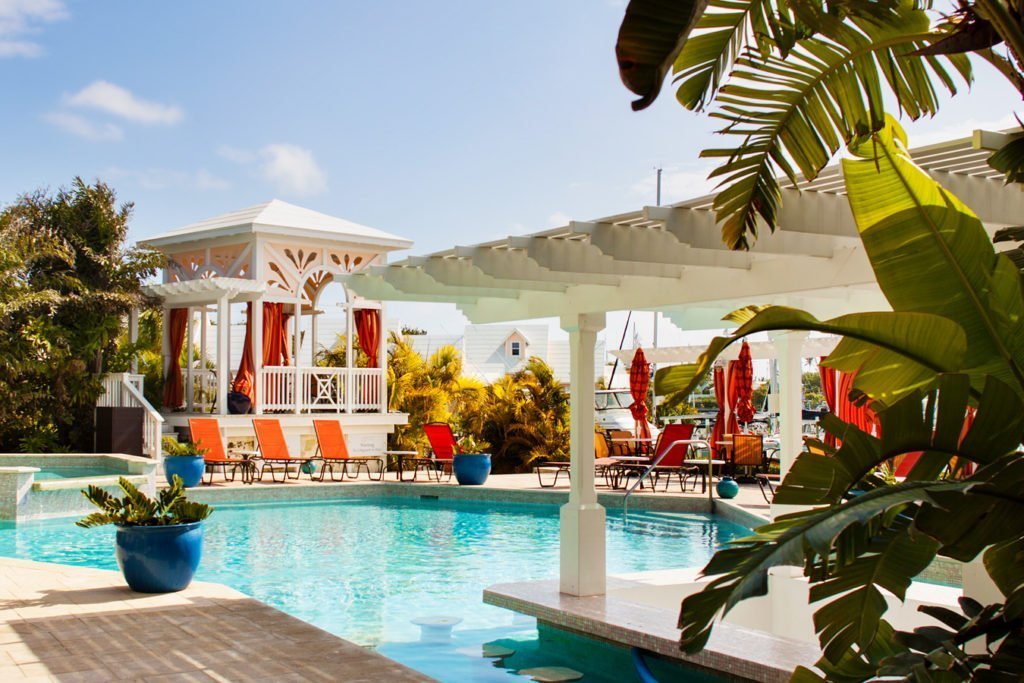 Hotel pool at Hope Town Inn & Marina Elbow Cay