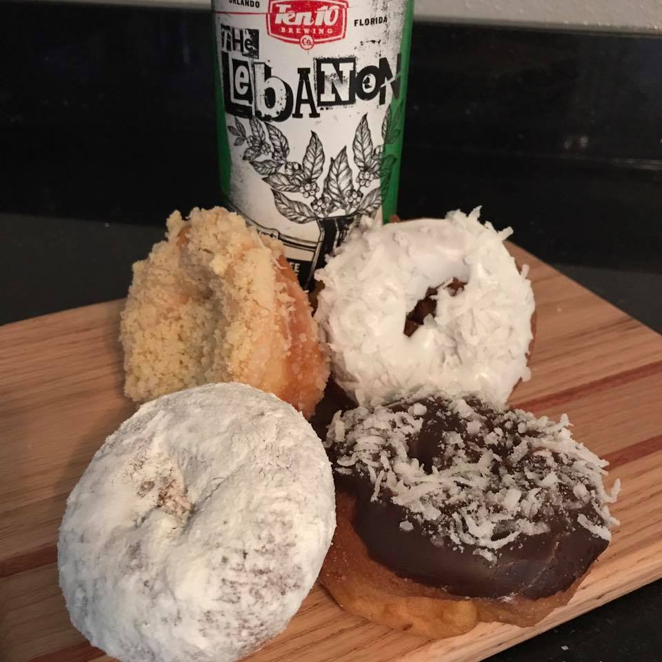 Donuts and beer every Sunday at 11:30am at Ten10 Brewing in Orlando