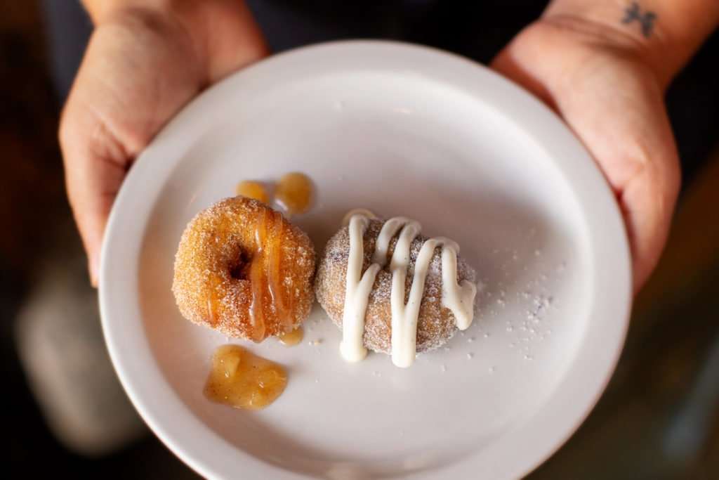 Complimentary mini doughnuts from The Parkview during brunch