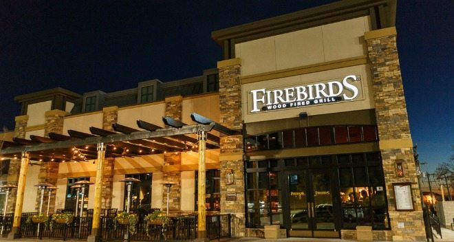 Firebirds Wood Fired Grill and Bar Lights Up Mills 50