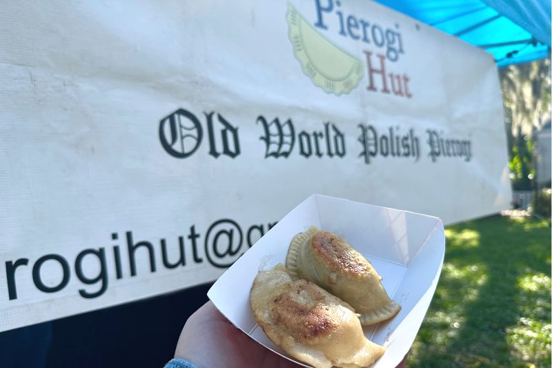 Pierogies at Lake Eola Farmers' Market 