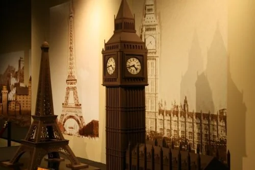 world of chocolate big ben chocolate sculpture