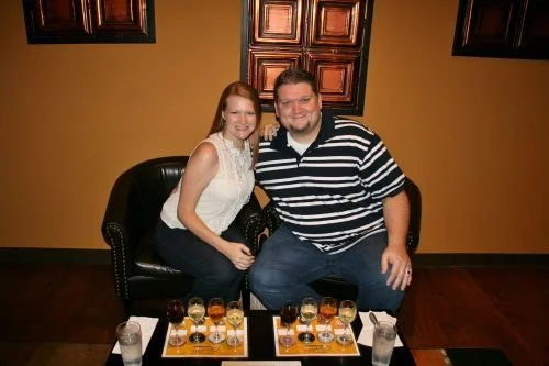 Erica with her hubby, Thomas