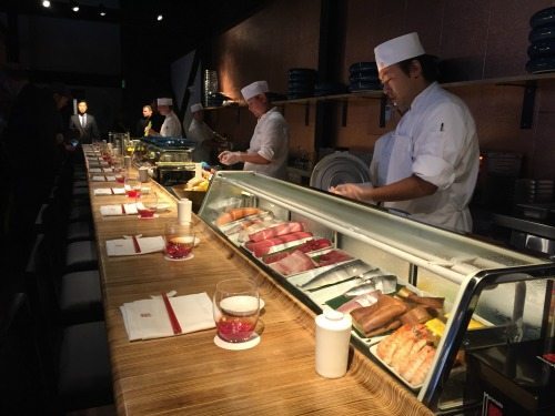 The sushi bar at Morimoto Asia