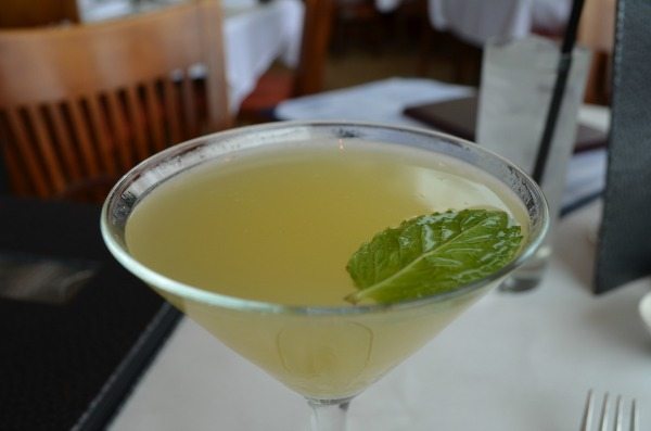 The Hive, made with Plymouth Gin, Yuzu Juice, Orange Honey, Mint, and Bitters 11, tastes like a fresh tangerine. Delicious!