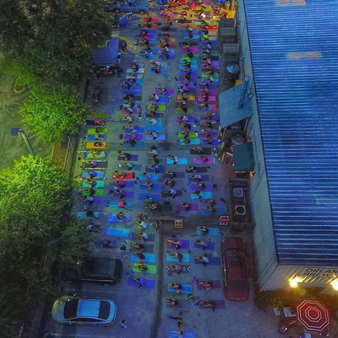 Yoga under the stars at Orlando Brewing