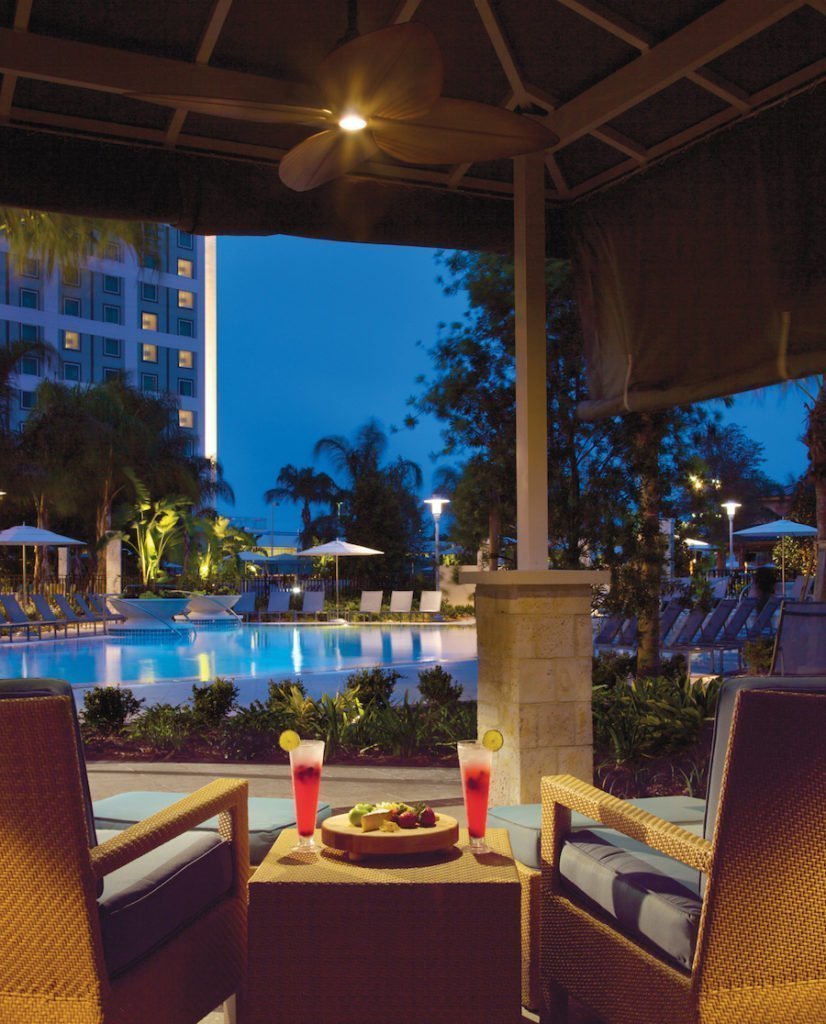 Hilton Orlando pool cabana