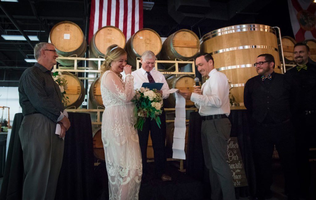 Red Cypress Brewery wedding