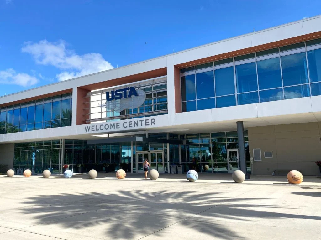 Exterior of USTA National Campus Welcome Center Lake Nona