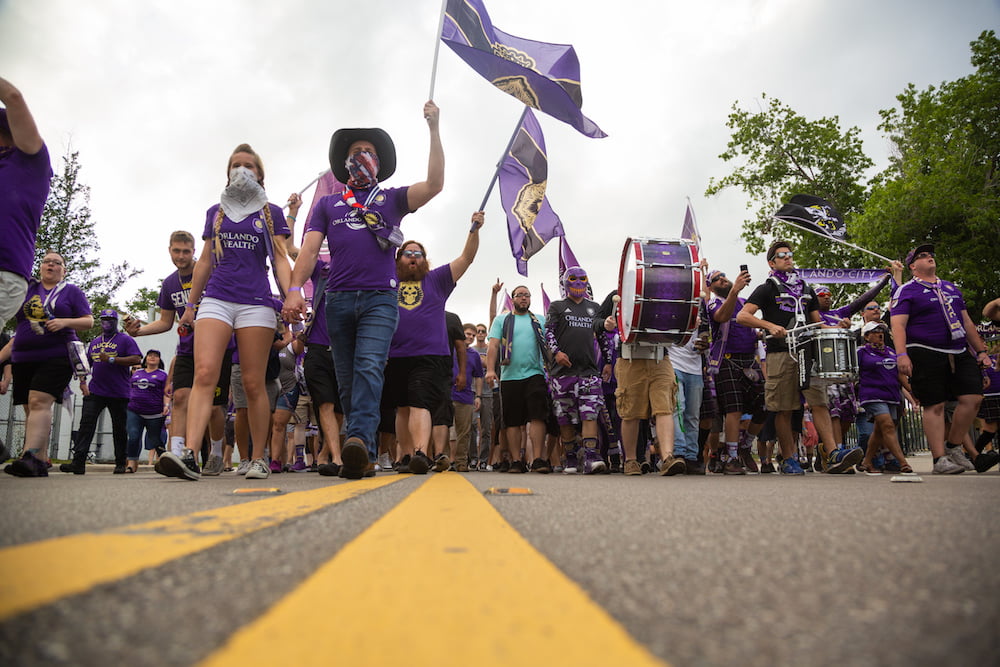 Orlando City march to stadium