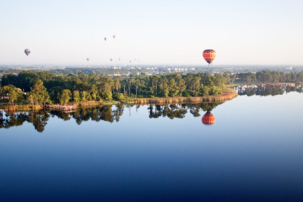 Things to do in Orlando - Sunrise hot air balloon flight