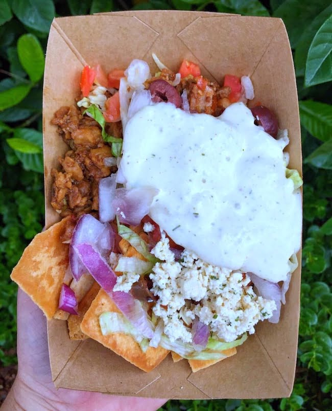 Loaded Greek Nachos at Epcot Food and Wine Festival