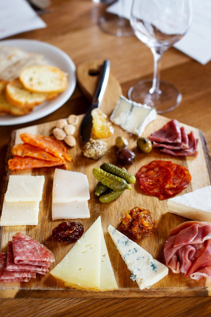 Wine Bar George cheese and charcuterie board