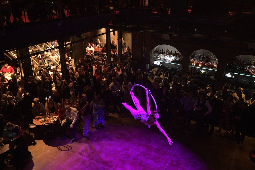 Aerialist at The Edison at Disney Springs