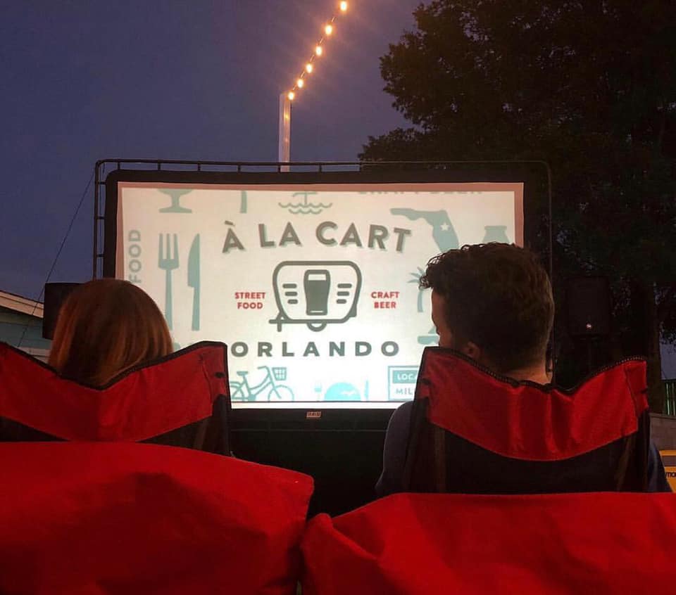 Outdoor Movies in Orlando - Movie Mondays at A La Cart