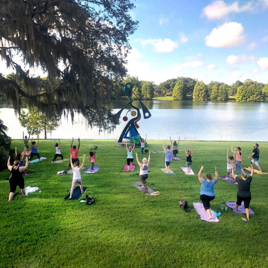 Orlando Workshops and Classes June 2019 - Mennello Museum Sculpture Garden Yoga class