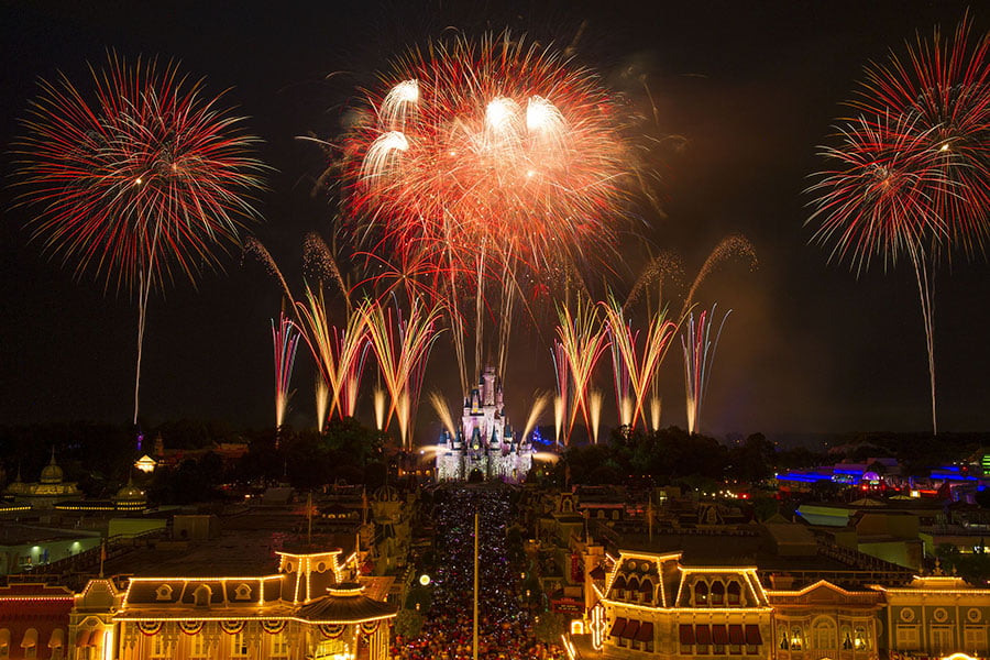 4th of July fireworks at Magic Kingdom 