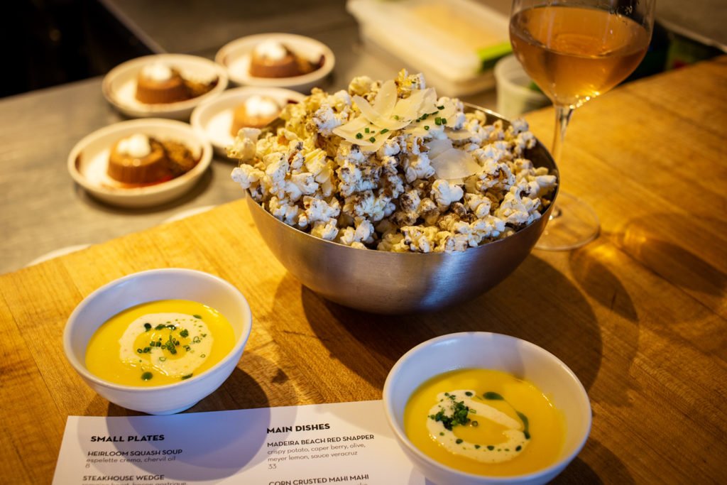 Luma on Park Pastry Counter free popcorn and soup