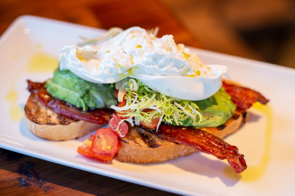 Buratta during brunch at Wine Bar George