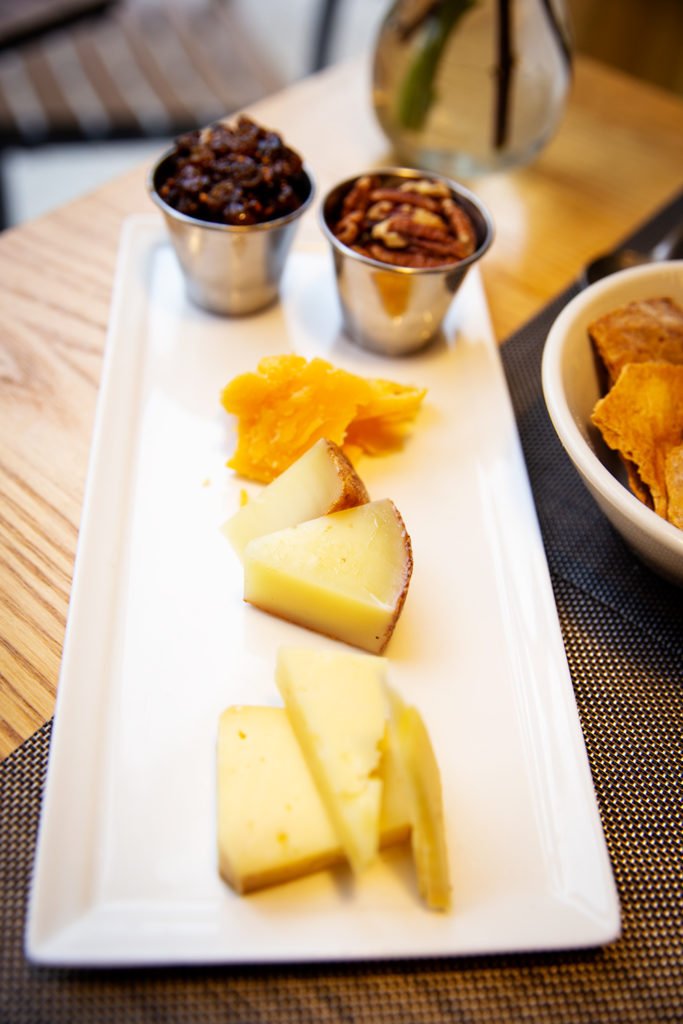 DoveCote happy hour cheese plate