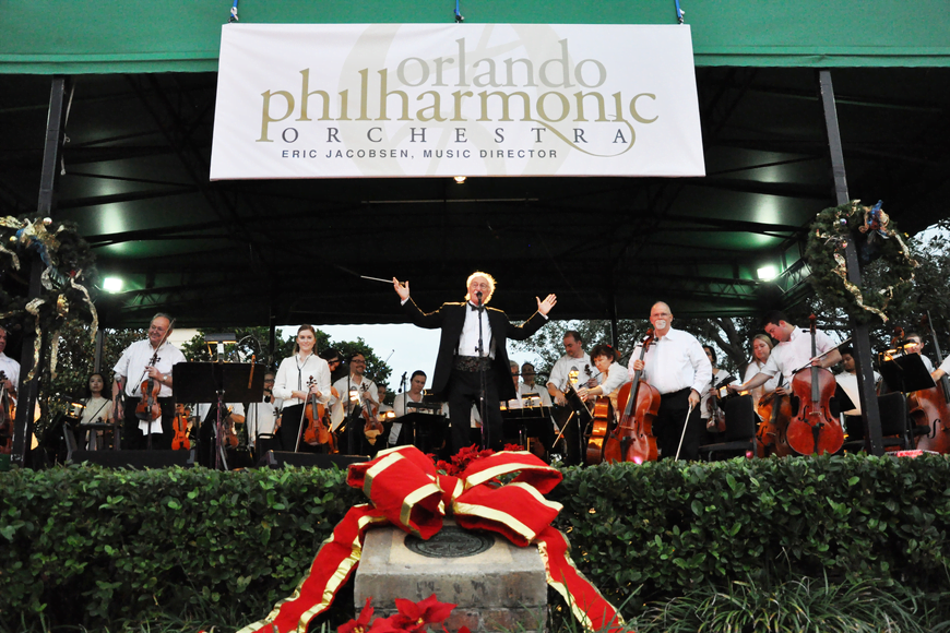 Orlando Philharmonic holiday pops concert in Winter Park, FL