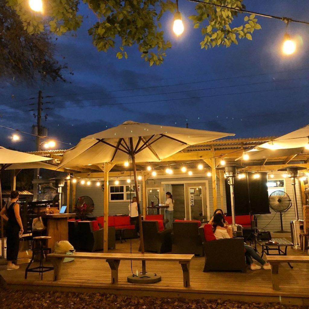 Outdoor Patio at Grape & The Grain