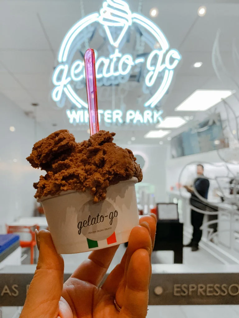 Park Avenue Winter Park date ideas - Gelato-go