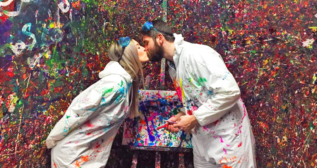 Get Messy on a Private Splatter Paint Date Night at Pinspiration Orlando