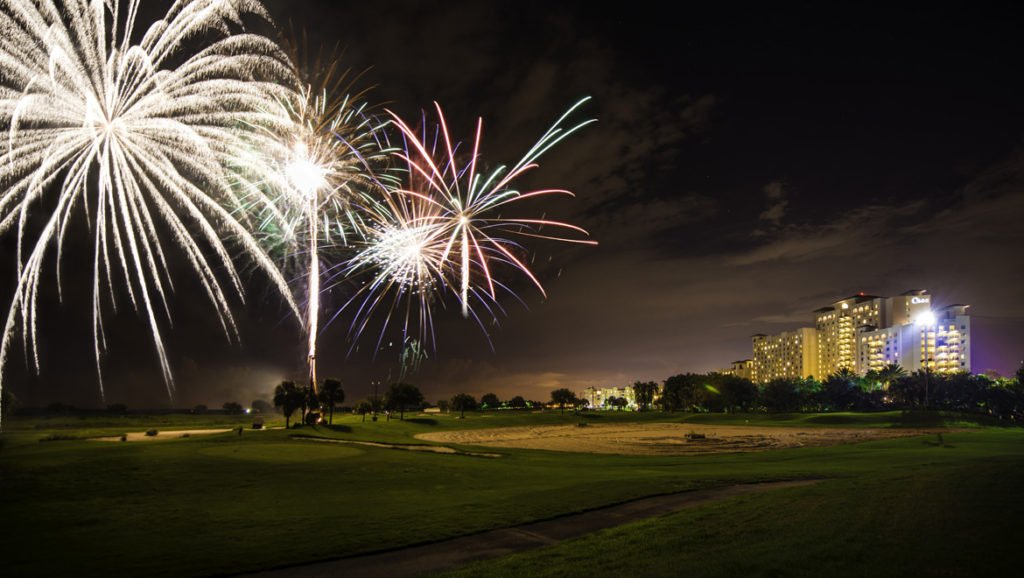 4th of July fireworks at Omni Orlando Resort at ChampionsGate