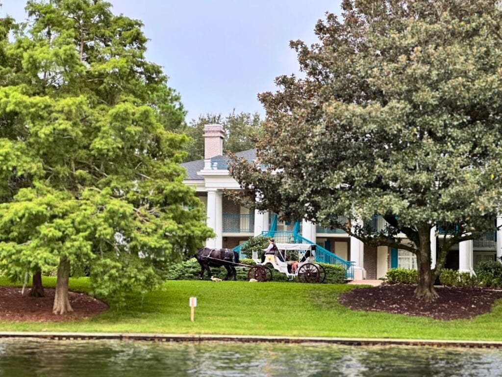 Horse drawn carriage ride at Disney's Port Orleans Riverside Resort - image by Dani Meyering