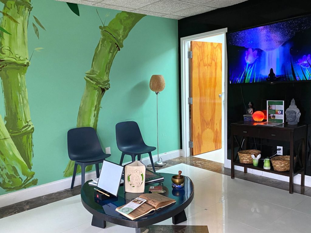 Total Zen Float waiting area