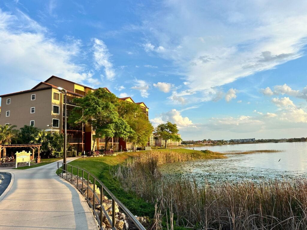 Resort Walkway Near Lake Westgate Lakes Orlando Hotel in morning - image by Dani Meyering
