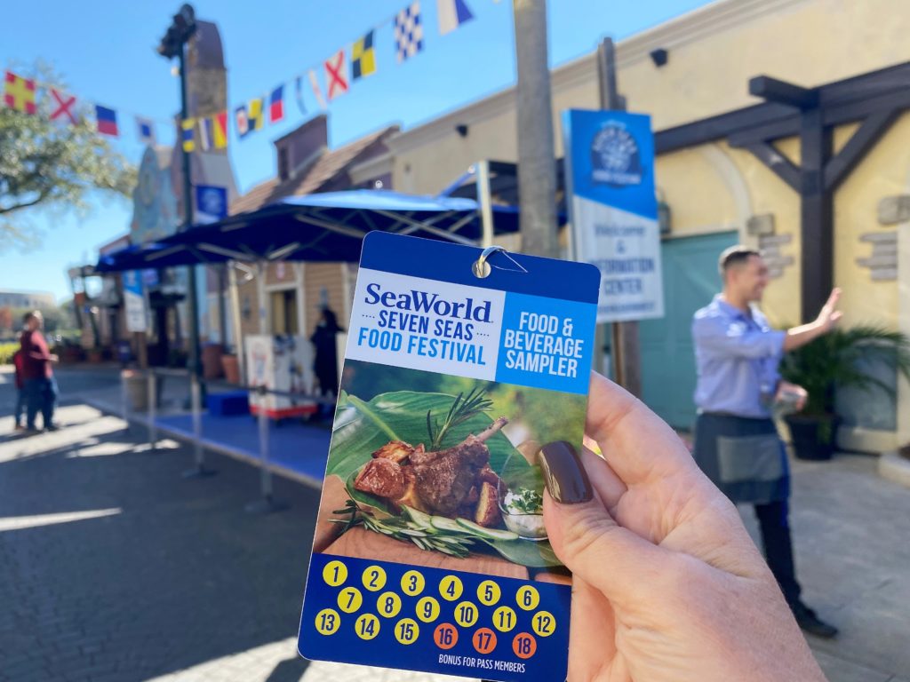 SeaWorld Seven Seas Food Festival Sampler Badge - photograph