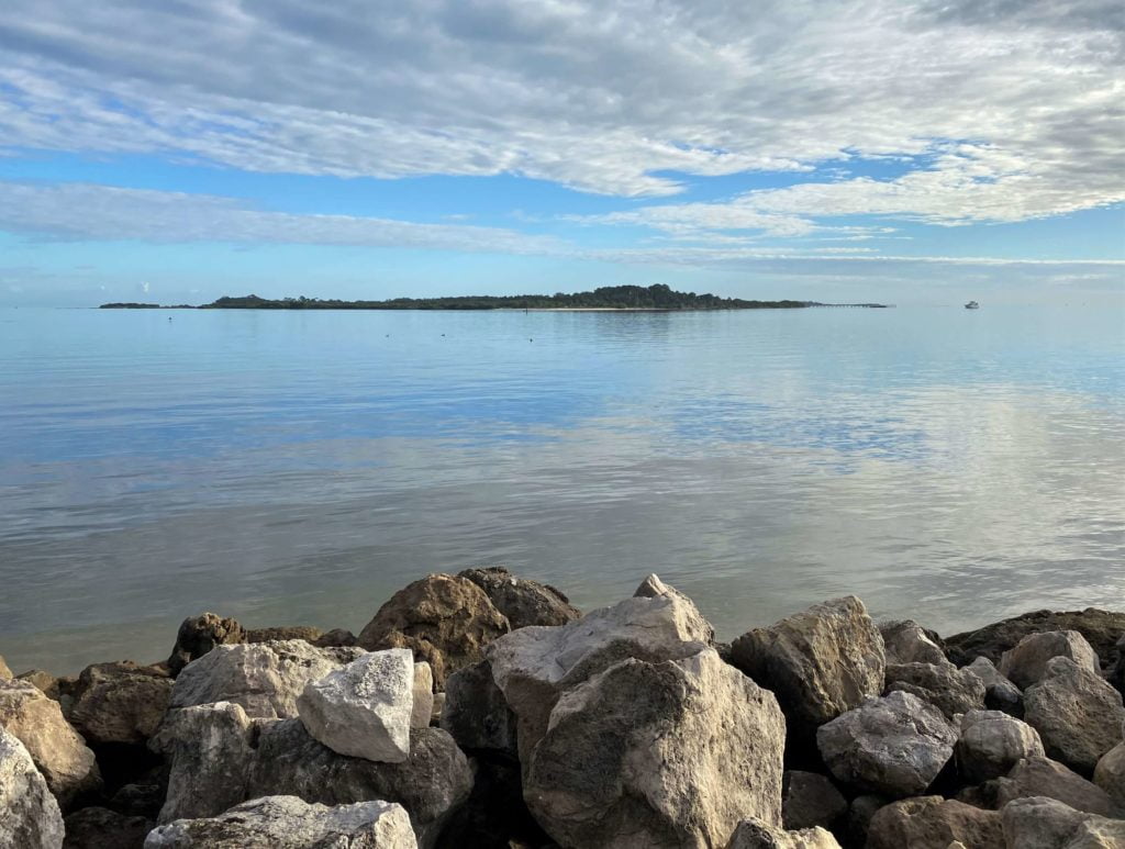 Atsena Otie Key as seen from Cedar Key